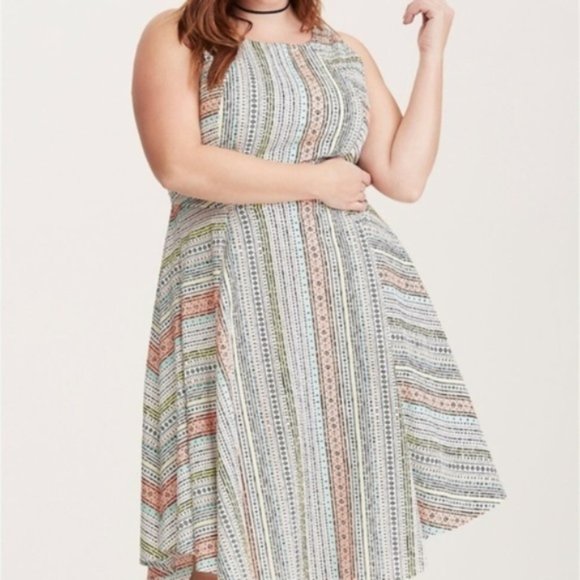 torrid Dresses & Skirts - Torrid Sleeveless Fit & Flare High-Low Dress